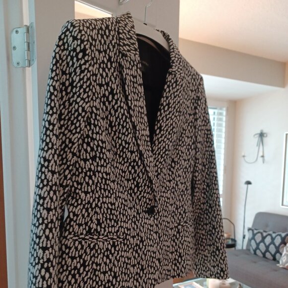 Banana Rep Women's jacket - black & white - Picture 1 of 8